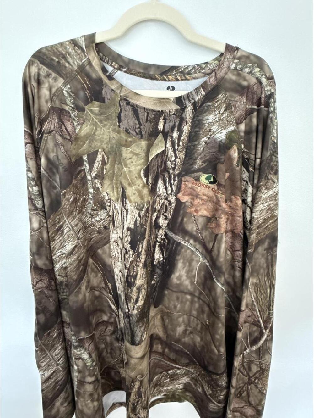 Mossy Oak Camo Long Sleeve Shirt Vintage Breakup Country 3XL TREE WOODS